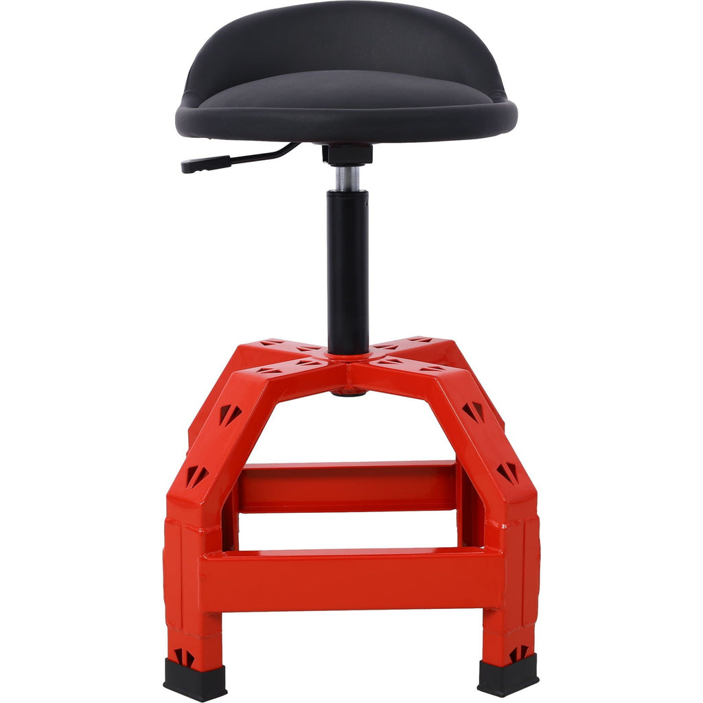 Pneumatic 360 Degree Swivel Mechanics Stool with Adjustable Height - Red or Black