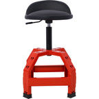 Pneumatic 360 Degree Swivel Mechanics Stool with Adjustable Height - Red or Black