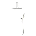 10 Inch Square Rain Shower Head with Handheld Showerhead