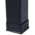Elevated Metal Planter Garden Bed with Wheels - Black