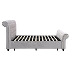 Queen Upholstered Storage Bed with Hydraulic Lift - Beige