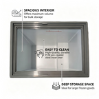 7.0 Cu.Ft Commercial Display Chest Freezer with Inverter Technology - Glass