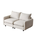 69 in. 2-Seats Modular Sectional Sofa Corner Chair