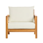 4-Piece Sofa Set with Cushions – Outdoor Loveseat & Coffee Table Set