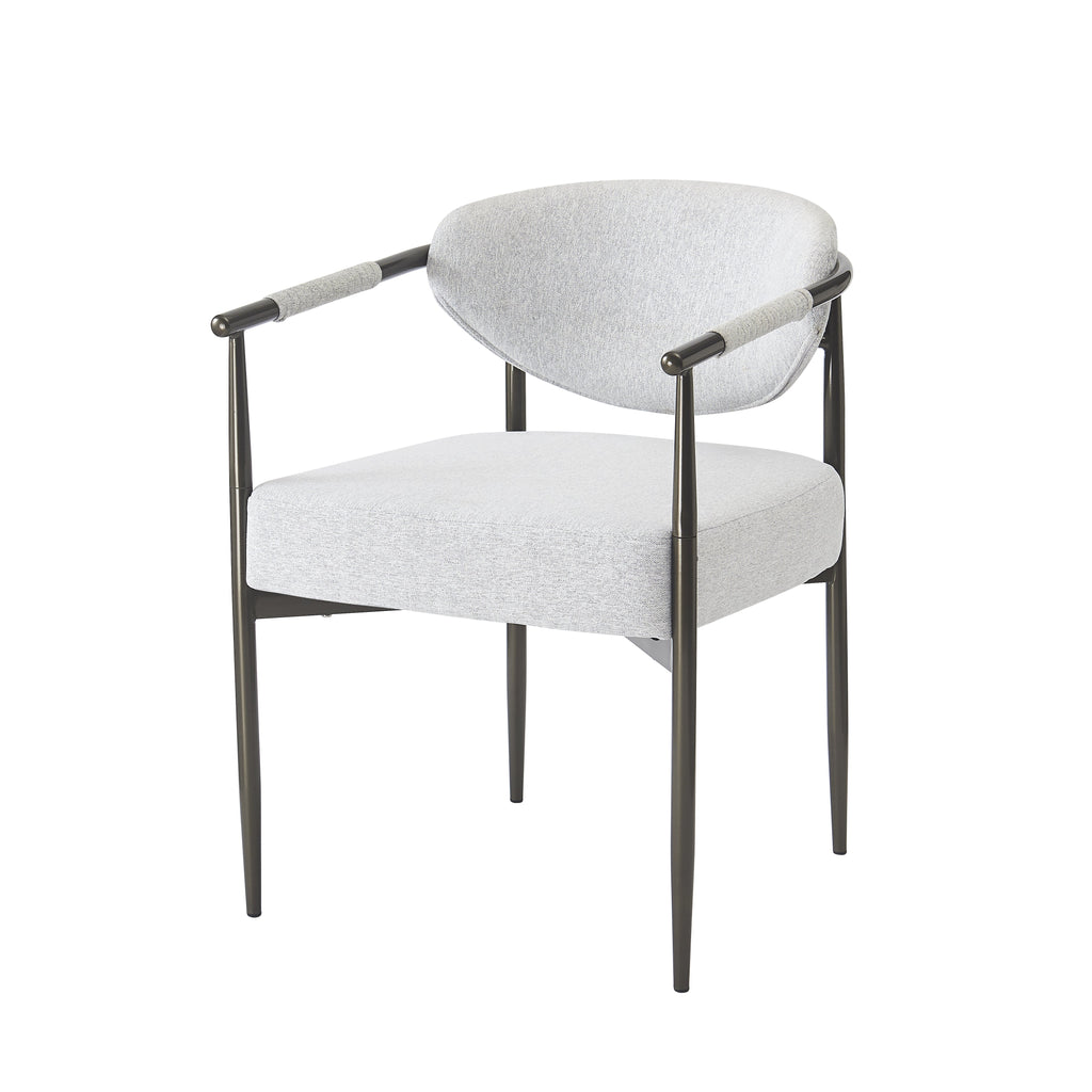 7-Piece Oval Rubberwood Dining Set with Upholstered Chairs