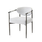 7-Piece Oval Rubberwood Dining Set with Upholstered Chairs