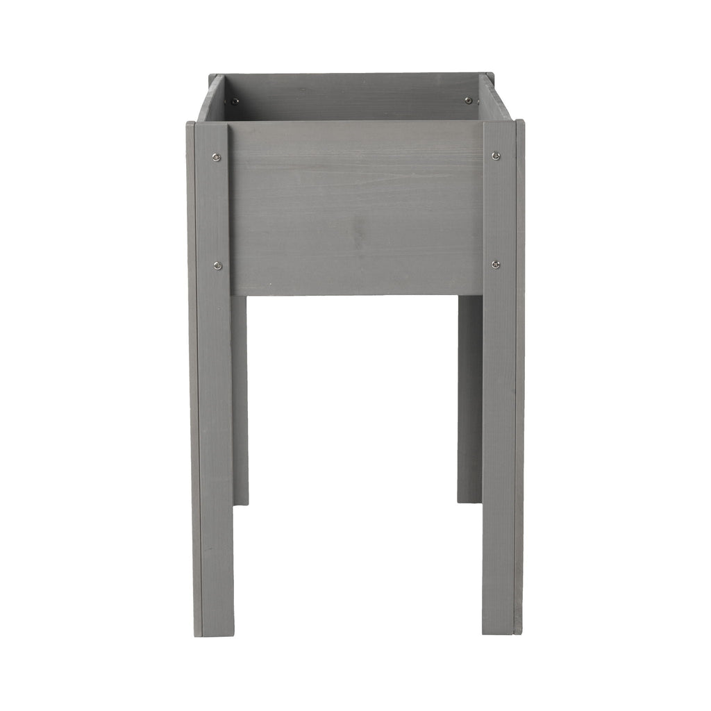 Solid Wood Raised Garden Bed with Legs - Available in Gray, Dark Gray, Dark Brown