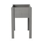 Solid Wood Raised Garden Bed with Legs - Available in Gray, Dark Gray, Dark Brown