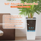 Indoor Outdoor Planter with Automatic Watering System - Dark Brown, Black, or White