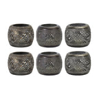 Ornamental metal candle holder (set of 4)