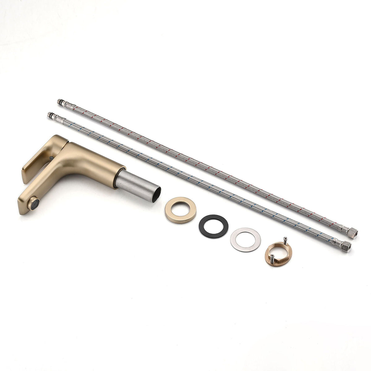 Modern Bathroom Sink Faucet with Single Handle - Gold or Black