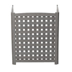 3 Panel Outdoor Air Conditioner Fence Screen with Solid Wood - Light Brown or Dark Gray