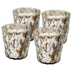 Scented Soy Wax Candle Set of 4 - Silver