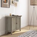 Handcrafted Low Storage Cabinet with Adjustable Shelves - Multiple Colors