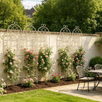 Metal Garden Rustproof Trellis for Climbing Plants – Outdoor Flower Support