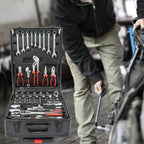 899 Piece Home Repair Tool Set with Rolling Toolbox - Pearl Silver or Black