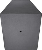 2.02 cu ft Biometric Keypad Fire Resistant Safe with Fingerprint Access - Black