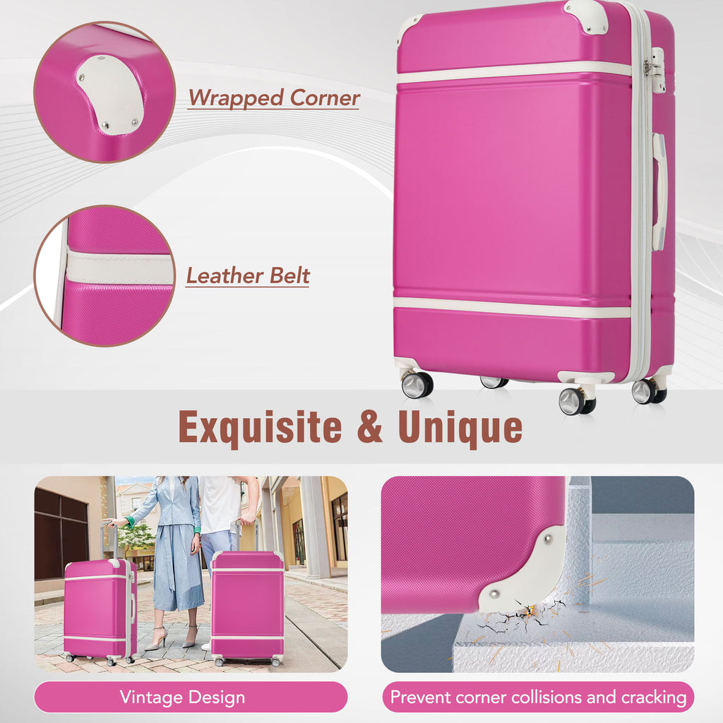 Hardshell Luggage Sets 4 Pieces with TSA Lock - Lightweight, Multiple Colors