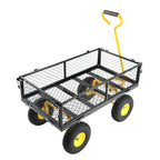 Outdoor Wagon Cart with Metal Frame - Green