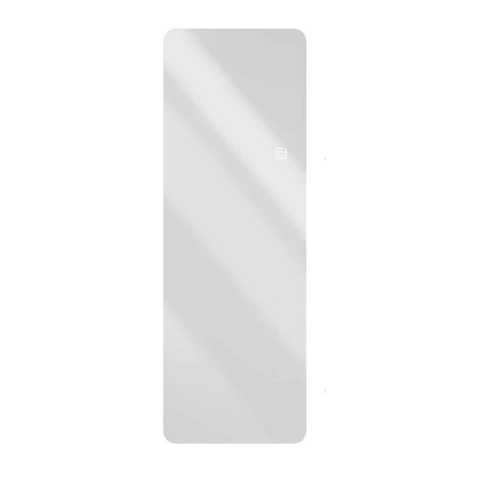 Wall Mounted Full Body Mirror with Dimming Lights - Silver