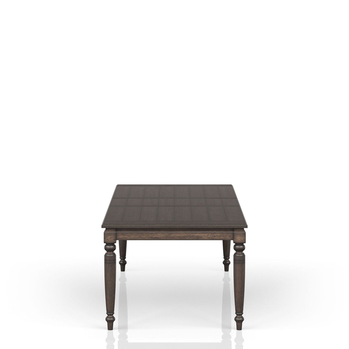 Extendable Dining Table with Expandable Leaf - Coffee