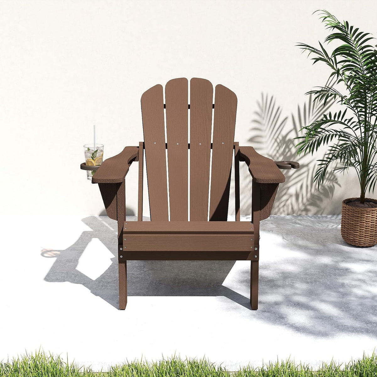 Adjustable HDPE Adirondack Chair with Personalized Comfort - White