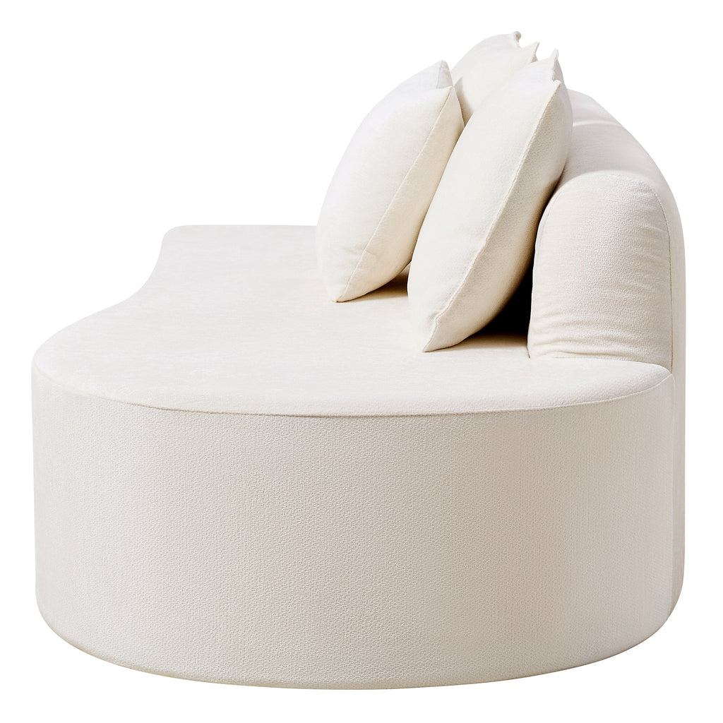 Modern Curved Modular Sectional Sofa with Modular Design - 138.6" Wide