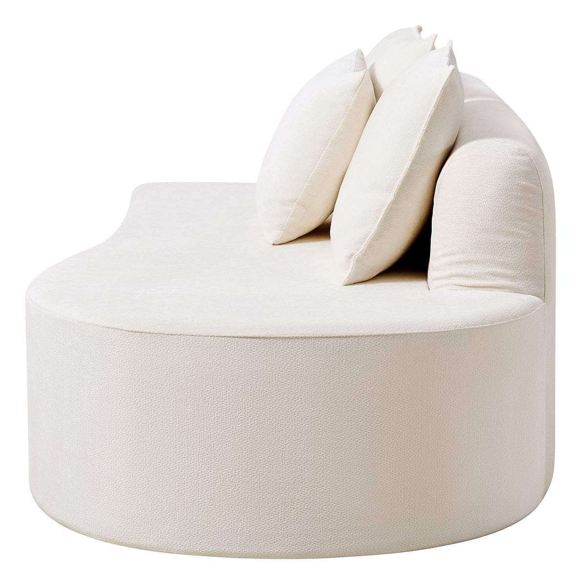 Modern Curved Modular Sectional Sofa with Modular Design - 138.6" Wide