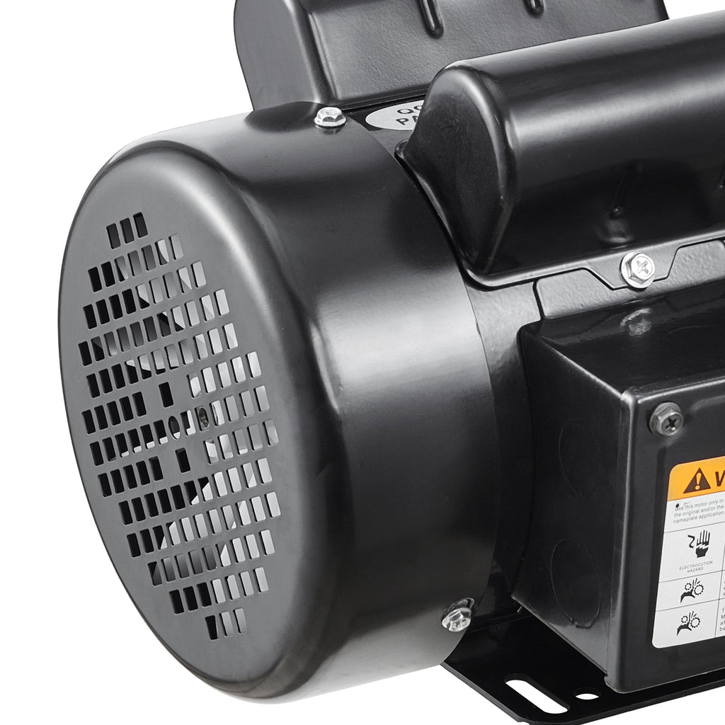 5HP Air Compressor Electric Motor with Dual Rotation - Steel