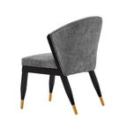 Ola Dining Chair with Solid Elm Wood Frame and High-Density Foam - Beige, Gray, or Dark Gray