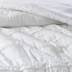 5 Piece Ruffled Comforter Set with Embroidered Decorative Pillow - White