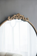 Classic Design Wall Mirror with Baroque-Inspired Frame – Gold or Black