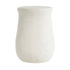 Outdoor MGO Side Table with Travertine-Look Finish – White or Light Grey