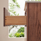 30" Floating Single Vanity Cabinet with Ceramic Top - Walnut