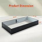Galvanized Raised Garden Bed with Durable Metal Construction - Outdoor