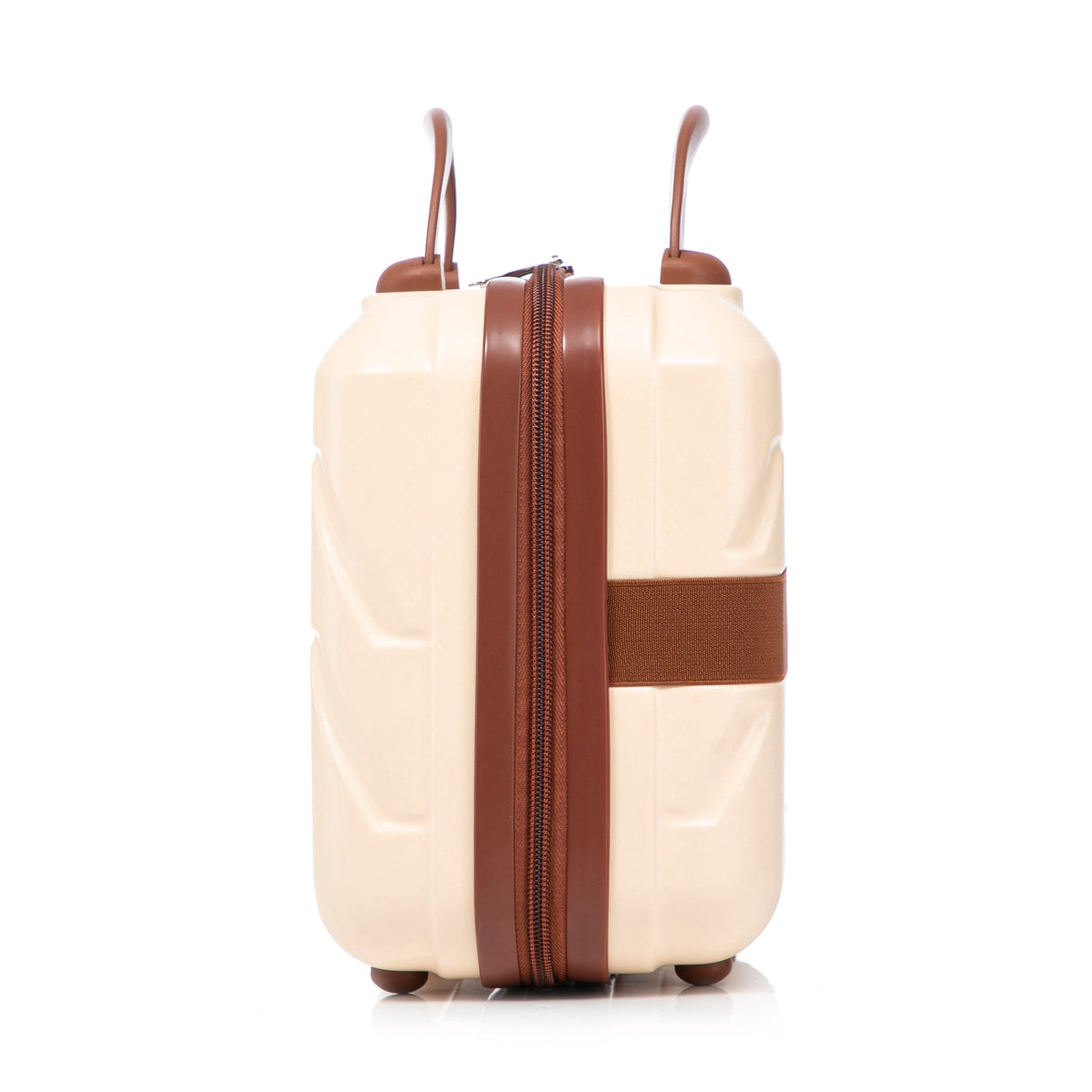 Beige 2-Piece Spinner Luggage Set with Hard Shell - Beige