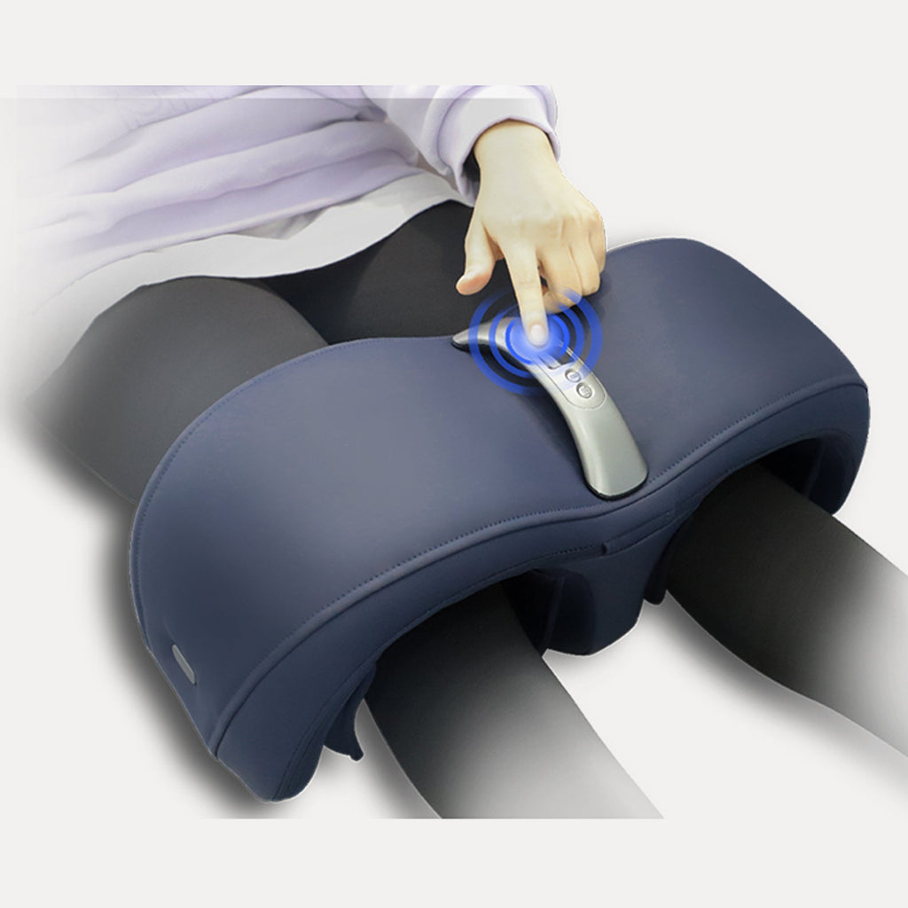 Air Pressure Knee Massager with Adjustable Heat - Dark Blue
