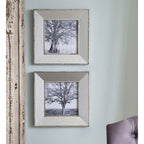 Vintage Reflective Picture Frames with Mirrored Surface - Silver