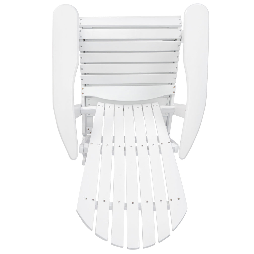 Malibu Adirondack Chair with Foldable Acacia Wood Design - Natural
