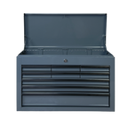 Heavy Duty Metal Tool Box with 9 Drawers - Multiple Colors
