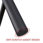 Victorian-Style Steel Bed Frame with Powder-Coated Finish - Black