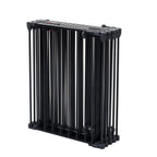 Adjustable Metal Safety Gate Play Yard with Pivoting Panels - Black
