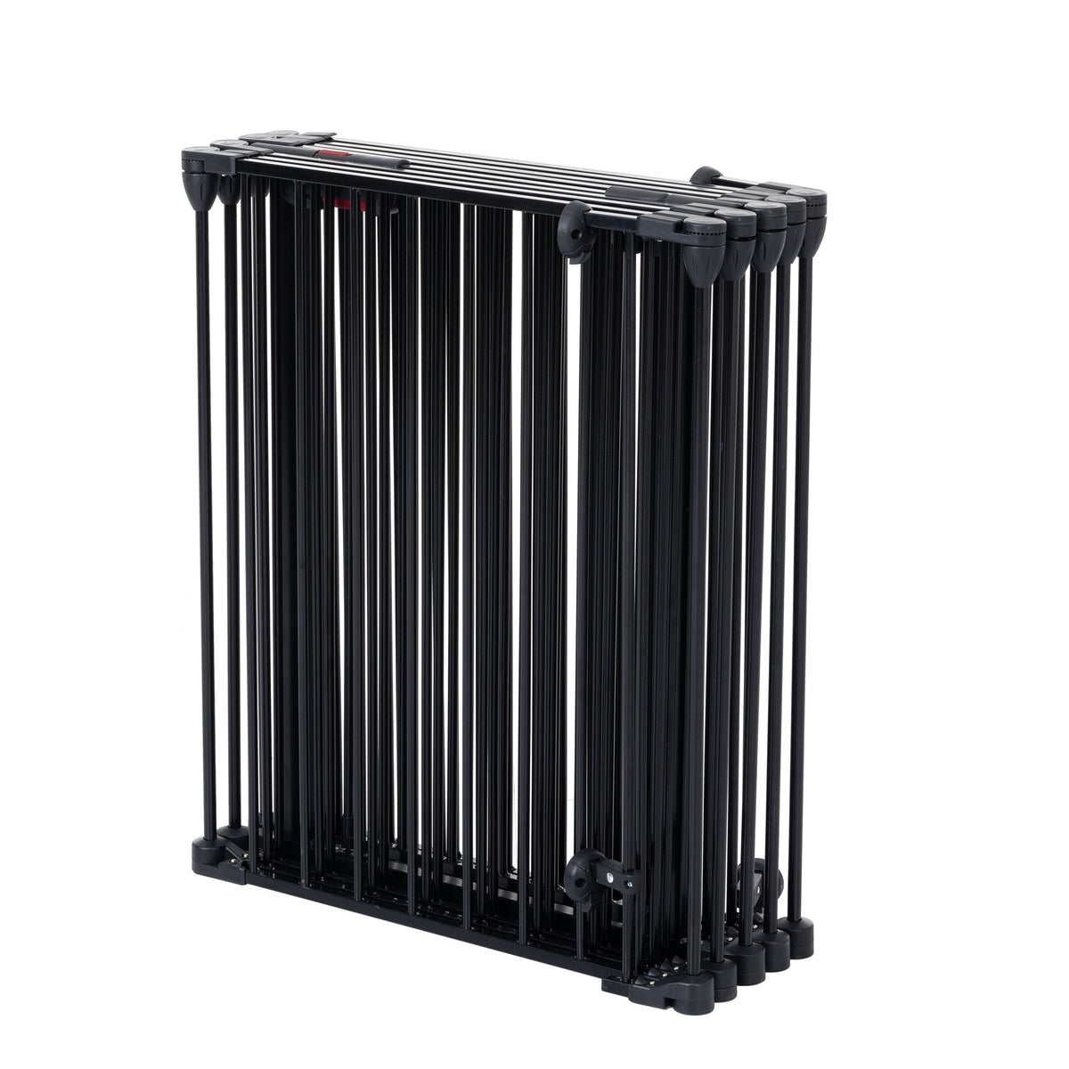 Adjustable Metal Safety Gate Play Yard with Pivoting Panels - Black
