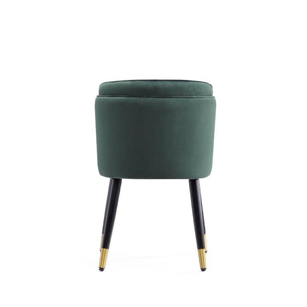 Modern Dining Chair with Solid Wood Frame and Wave Stitching - Multiple Colors