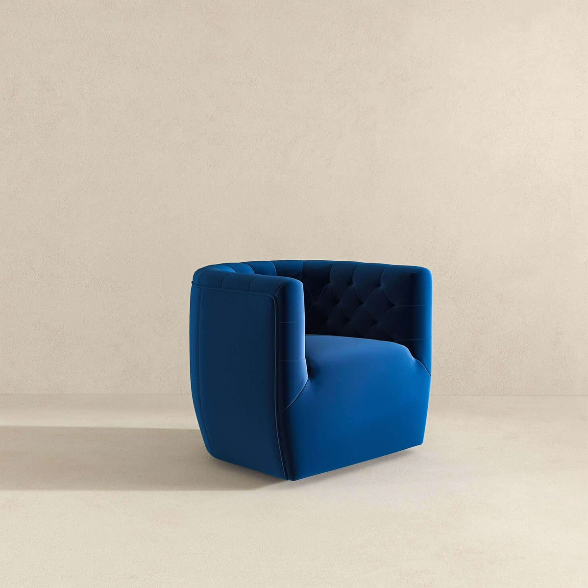 Ergonomic Design Swivel Chair with Tufted Accent - Multiple Colors