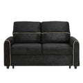 Pull Out Sofa Bed with Adjustable Backrest and USB Ports - Dark Gray, Black or Blue