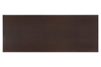 Mahogany Writing Desk with Storage Shelves - 60 Inch Wide