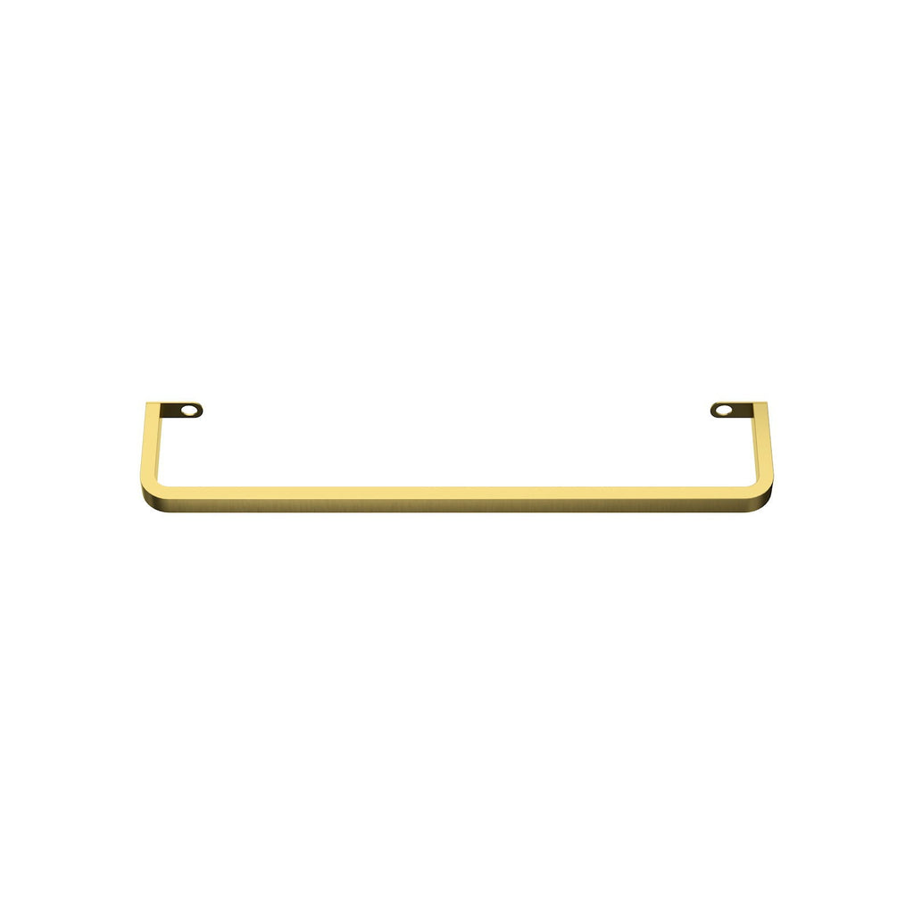 Wall Mounted Rectangular Bathroom Sink with Towel Bar - Black or Gold