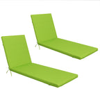 2 Piece Outdoor Chaise Lounge Chair Cushion Set With Pillow