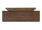 Walnut Color Solid Wood Dresser 6-Drawers with Rounded Edges - Walnut